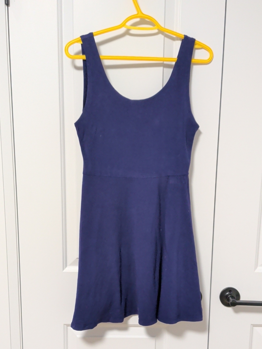 Topshop Deep Navy Scoop Neck Dress
